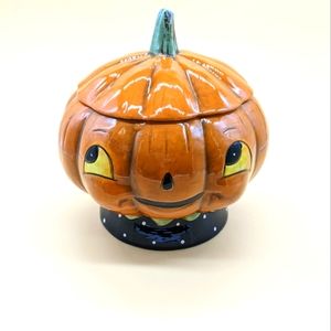 Joanna Parker Halloween Pumpkin Canister Jar